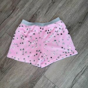 More Than Magic Brand Pink Fuzzy Soft Shorts Like New Size Medium 7/8